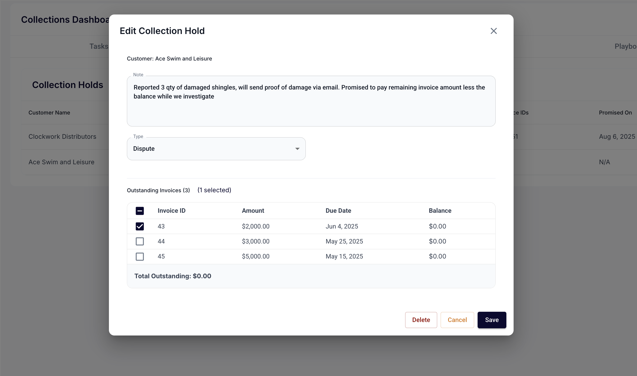 Collections Screenshot
